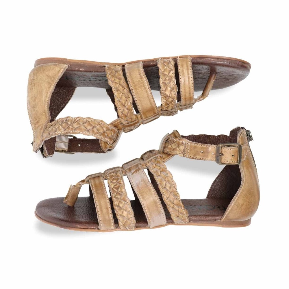 Roan by Bed Stu Kaliope Womens Gladiator Sandals Bone White NWOB